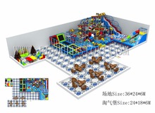 Novos equipamentos de diversões comerciais grandes e personalizados para crianças, playground infantil coberto macio, 2018 2024 - compre barato