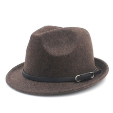 Fashion Wool Women Gangster Trilby Felt Fedora Hat For Winter Autumn Elegant Lady Homburg Church Jazz Caps Size 56-58CM M18 2024 - buy cheap