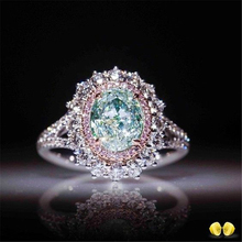 Классическое обручальное кольцо, большое кольцо с зеленым камнем и кристаллом, Женское Обручальное кольцо с кубическим цирконием, ювелирные изделия Z4C121 2024 - купить недорого
