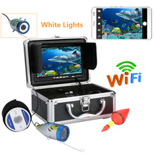 Kit de cámara de vídeo de pesca submarina, HD, Wifi, inalámbrico, 7 pulgadas, 50M, para IOS, Android, APP, compatible con grabación de vídeo y hacer fotos 2024 - compra barato