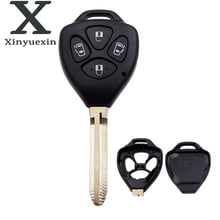 Xinyuexin 4Buttons Remote Replacement Car Key Shell Case Cover Blank FOB for Toyota TOY43 Key Shell Case Styling Uncut  Blade 2024 - buy cheap