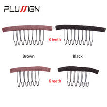 Plussign Wig Clips Combs Wholesale 10-20Pcs Comfortable Wig Clips for Extensions Black and Brown Color 6 or 8 Teeth Factory Sale 2024 - buy cheap