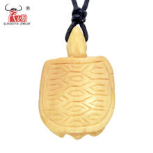 GX102 Hot Sale Yak bone handmade jewelry Hawaii Surfer pendant men necklace Vintage yellow Turtles necklace for gift 2024 - buy cheap