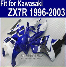 *For Kawasaki ninja High quality Fairings ZX7R 1996 - 2003 / 96-03 fairing kit Blue&white (Ems free ) a88 2024 - buy cheap