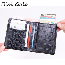 BISI GORO New 2021 Wallet for Travel Multifunction Credit Card Holder Single Box Luxury Business Card Wallet for Men and Women 2024 - buy cheap