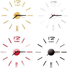 Настенные часы акриловые пластиковые зеркальные настенные наклейки для дома Декор виниловые художественные наклейки для дома спальни 2024 - купить недорого