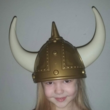 Casco vikingo con bocina para Halloween, sombrero con cuernos, para fiesta, Festival, extraño 2024 - compra barato