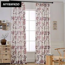 Pastoral Polyester Cotton Printed Blackout Curtains Floral Cloth For Bedroom Living Room Window Treatment Drapes Blinds 2024 - buy cheap