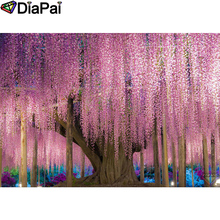 DIAPAI 5D DIY Алмазная картина 100% полная квадратная/круглая дрель "Цветочное дерево Пейзаж" Алмазная вышивка крестиком 3D декор A18545 2024 - купить недорого