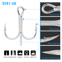 20pc/Box 2# 4# 6# 8# 10# Super Strength Sharp ORIGIN Hook Treble Fishing Hooks High Carbon Steel peche anzol Pesca Fish Tackle 2024 - buy cheap