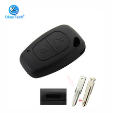 OkeyTech 2 Button Remote Car Key Shell Case Not Include Blade Fob for Renault Traffic Master Vivaro Nissan fit VAC102/NE73 Blade 2024 - buy cheap