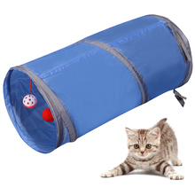 Funny Pet Cat Tunnel 2 Holes Play Tubes Balls Collapsible Crinkle Kitten Toys Puppy Ferrets Rabbit Play Dog Tunnel Tubes 2024 - buy cheap