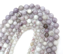 Venta al por mayor de piedra Natural facetada violeta Lila Jaspers cuentas 6/8/10 MM Pick Size para fabricación de joyería DIY pulsera collar 2024 - compra barato