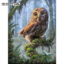 DIY Diamond Embroidery Forest Animal Owl Modern Home Decoration Diamond Painting Cross Stitch Full Square Drill Needlework F707 2024 - buy cheap
