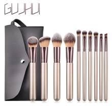 10pcs Large Blush Makeup Brushes Set for Foundation Eyeshadow Powder Brush for Pincel Maquiagem with Cosmetic Bag Luxury Beauty 2024 - buy cheap
