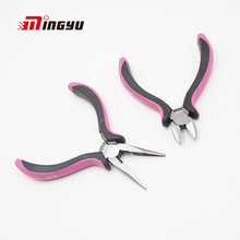 Cute Pink Color Jewelry Pliers Tools Equipment Kit Long Nose Needle Diagonal Pliers Jewelry DIY Beading Making Handmade Tool 2024 - buy cheap