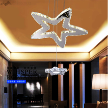 JW_New Style Crystal Star LED Pendant Lights for Children's Room Dining Room Bedroom Lamps Lustres De Cafe Lighting Fixtures 2024 - buy cheap