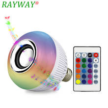 E27 Smart RGB RGBW Wireless Bluetooth Speaker Bulb 110V 220V 12W LED Lamp Light Music Player Dimmable 24 Keys Remote Controller 2024 - buy cheap