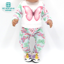 Clothes for doll fit 43-45cm baby new born doll and American doll fashion casual suit, dress 2024 - buy cheap