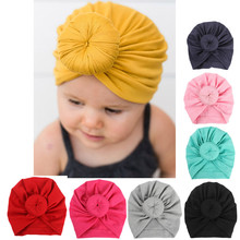 Chapéu para bebês turbante infantil, chapéu para meninos e meninas da índia de alta qualidade, confortável, elegante e macio 2024 - compre barato