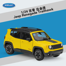 Welly Diecast 1:24 High Simulation Metal Jeep Renegade Trailhawk SUV Car Alloy Vehicle Model Toy Cars For Boys Gift Collection 2024 - buy cheap