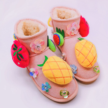 Autumn and winter new handmade custom cute cartoon duck warm snow boots fashion three-dimensional fruit short tube women's boots 2024 - buy cheap