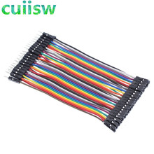 40pcs/lot 10cm 2.54mm 1pin Female to Male jumper wire Dupont cable Dupont line 2024 - buy cheap