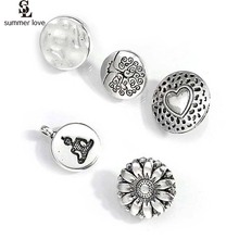 Wholesale 10pcs/lot 18mm Snap Jewelry DIY Flower Tree Heart Metal Snap Buttons Fit Snap Bracelet Bangle 2024 - buy cheap