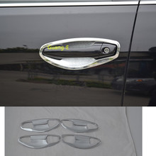 Крышка автомобиля детектор отделка внешняя дверная ручка палка Рамка светильника литье 8 шт для Hyundai IX45 SantaFe Santa Fe 2013-2018 2024 - купить недорого