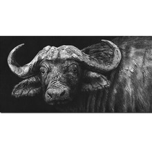 Preto branco buffalo 5d diy pintura diamante ponto cruz broca cheia diamante bordado rinoceronte artesanal mosaico kit decoração da sua casa 2024 - compre barato