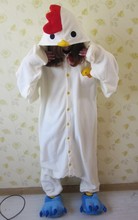Conjunto de pijama de uma peça com desenho de galinha branca, cosplay, fantasia, adulto, para mulheres, homens e crianças, frete grátis 2024 - compre barato
