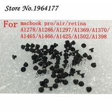 Черные винты для клавиатуры 500 шт., 1 комплект, для Macbook Air Pro Retina A1369 A1466 A1370 A1465 A1278 A1286 A1297 A1425 A1502 A1398 2024 - купить недорого