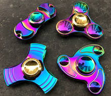 30Pcs/lot Metal Rainbow Fidget Spinner Colorful Fidget Spinner  Hand Spinner R188 Bearing Spin 3-4 Minutes DHL Free Shipping 2024 - buy cheap