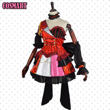 Disfraz de Anime con cita en vivo Tokisaki Kurumi para mujer, uniforme SJ, vestido de Lolita, traje de Halloween, novedad 2024 - compra barato
