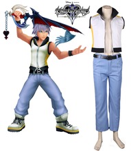 Cartoon Kingdom Hearts Game Anime Cos Riku Uniform Halloween Woman Man Cosplay Costume 2024 - buy cheap