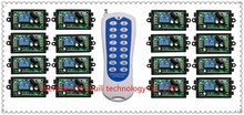 Sistema conmutador de control remoto inalámbrico para casa inteligente, transmisor telescópico de 16 canales y 16 receptores de relé, DC12V, 10A, novedad 2024 - compra barato