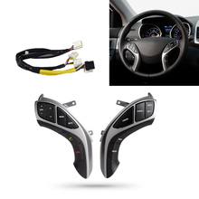 Многофункциональное рулевое колесо для Hyundai Elantra AVANTE MD, кнопка Bluetooth, аудио и круиз-контроль, Автомобильное рулевое колесо 2024 - купить недорого