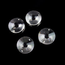 50pcs/lot 45MM Crystal Glass Round Sun Disk In 2 holes Crystal Loose Beads Chandelier Prism Beads 2024 - buy cheap