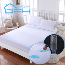 DFH Twin Full Queen King Size Terry Waterproof Mattress Cover Protector For Bed Wetting And Bed Bug Fit For USA Mattress Size 2024 - buy cheap