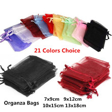 10pcs Gift Bags Organza Bags Birthday Decorations Kids 7x9 9x12 10x15 13x18  Wedding Favors And Gift Bags Wedding Party Supplies 2024 - buy cheap