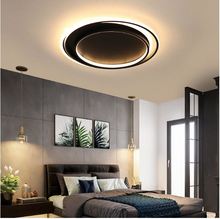 Потолочная лампа в скандинавском стиле для спальни, простая современная светодиодная креативная лампа для кабинета, круглые лампы 2024 - купить недорого