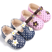 Spring and autumn new female baby little flowers 0-1 soft bottom baby toddler shoes 2024 - buy cheap