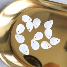 9*13MM 150Pcs 100% Natural White Shell Water Drop Jewelry Earring Charms Jewellery Accessories Findings 2024 - buy cheap