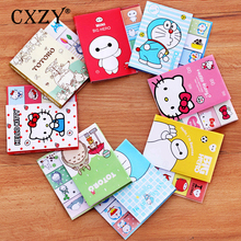 CXZY Totoro cat kitty Doraemon Baymax sticky note book kawaii paper memo pad planner sticker post list office stationery 3B817 2024 - buy cheap