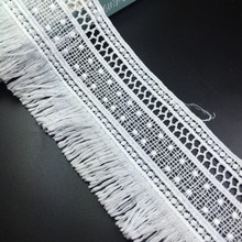 2018 Water Soluble Lace Tassel Fringe for Curtain Home Textile Apparels Decoration Hollow Embroidery Lace Sewing Material Sup. 2024 - buy cheap