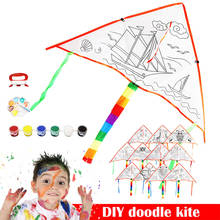 2019 diy Lightweight Graffiti Kite 1 Set children boy girl toys funny cool toys Outdoor Kite for Creative Kite Kit DropShipping 2024 - buy cheap