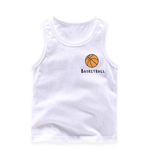 Баскетбольная футболка без рукавов для мальчиков, детский спортивный жилет, спортивная одежда, топы для маленьких мальчиков, летняя одежда 2024 - купить недорого