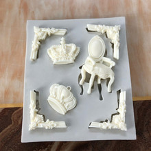 Aouke Europeia lace silicone mold fondant DIY ferramenta da cozinha utensílios de cozimento molde do bolo de chocolate fudge 2024 - compre barato