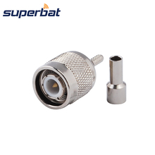 Superbat TNC Crimp Plug RF Coaxial Connector 50 Ohm for RG174 RG316,LMR100,1.13mm Cable Mount Straight 2024 - buy cheap