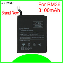 ISUNOO 3.85V 3100mAh BM36 Mobile Phone Battery For Xiaomi 5S Battery Replacement 2024 - buy cheap